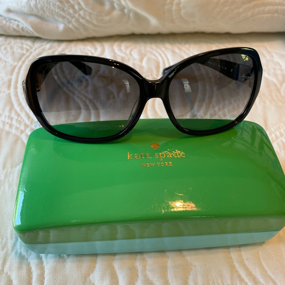 Kate Spade Carmel 807 Black Sunglasses with case
